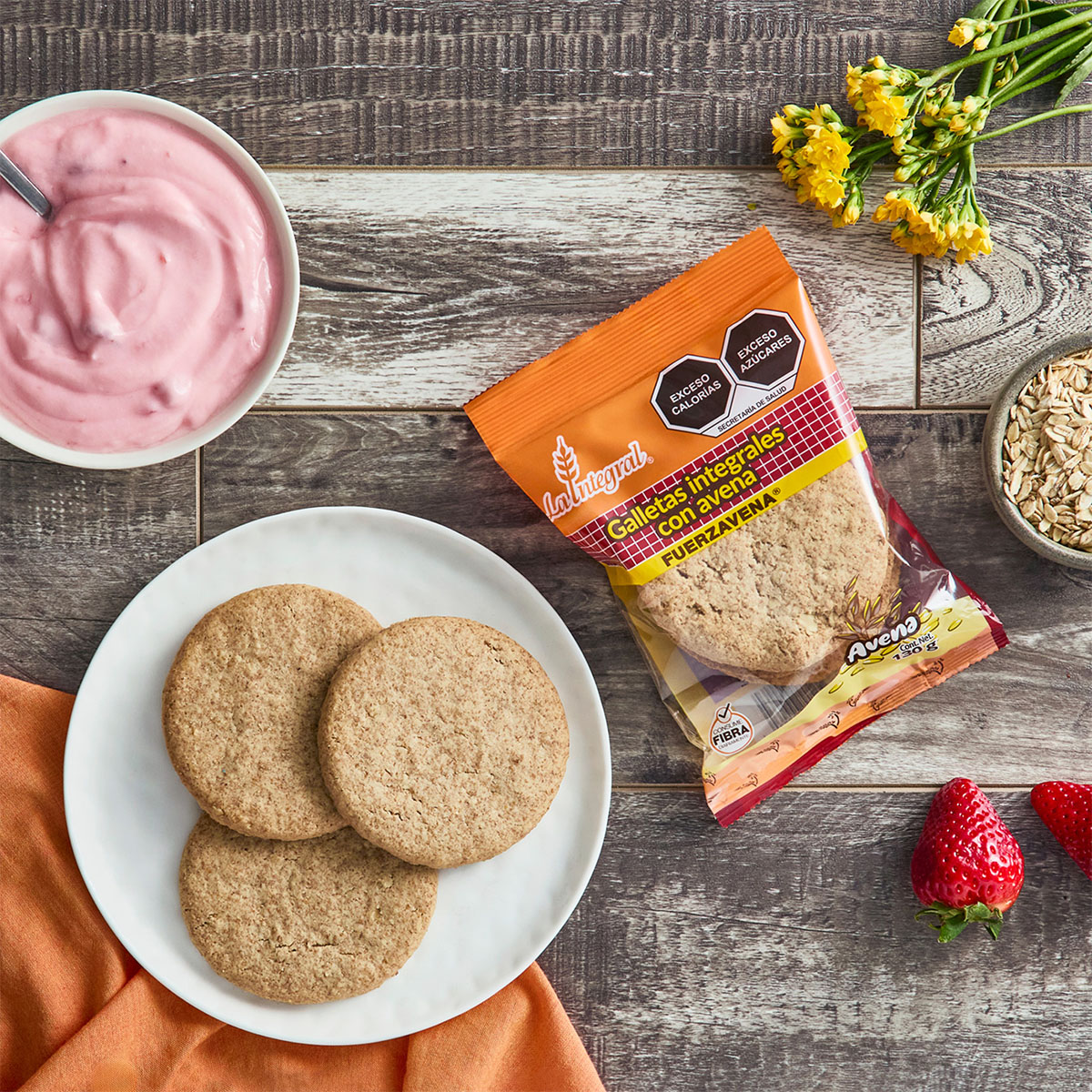 La Integral Galleta Integral Avena Snack