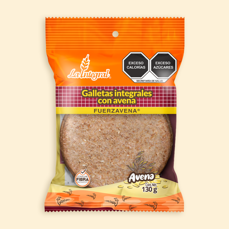 La Integral Presentacion GALLETAS DE AVENA 130g