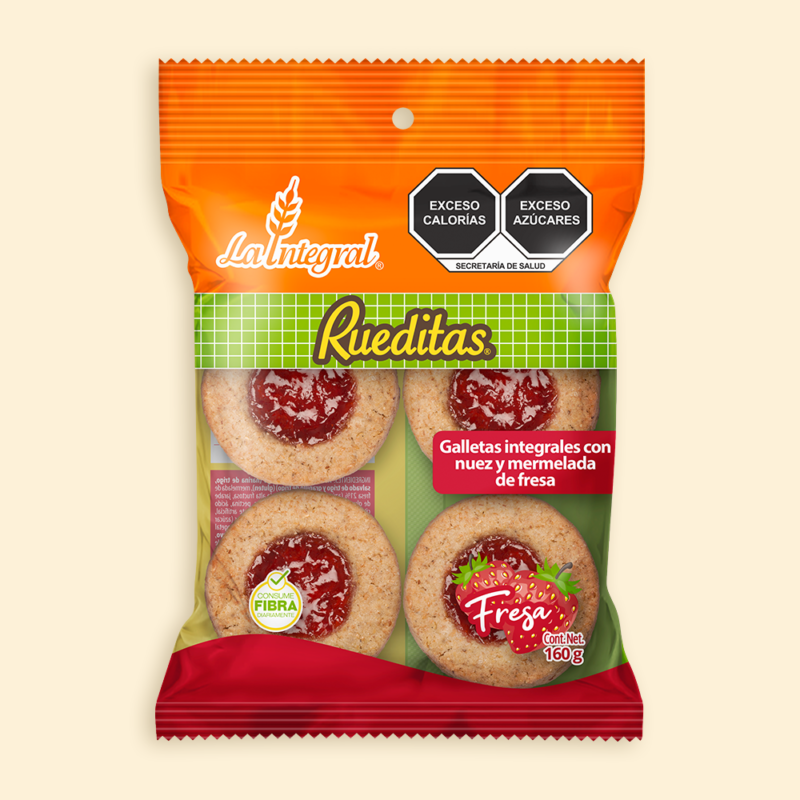 La Integral Presentacion RUEDITAS FRESA 160g