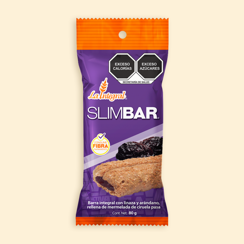 La Integral Presentacion SLIM BAR CIRUELA 80g