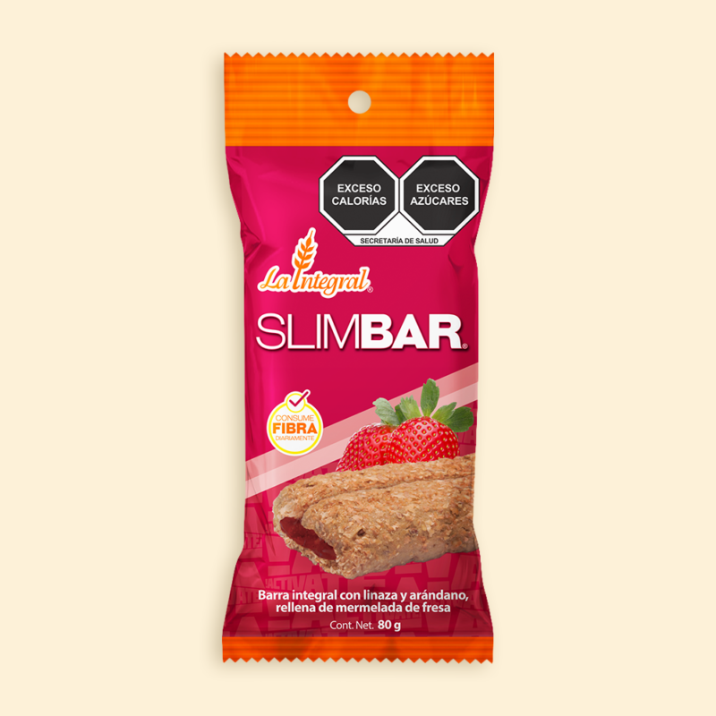 La Integral Presentacion SLIM BAR FRESA 80g