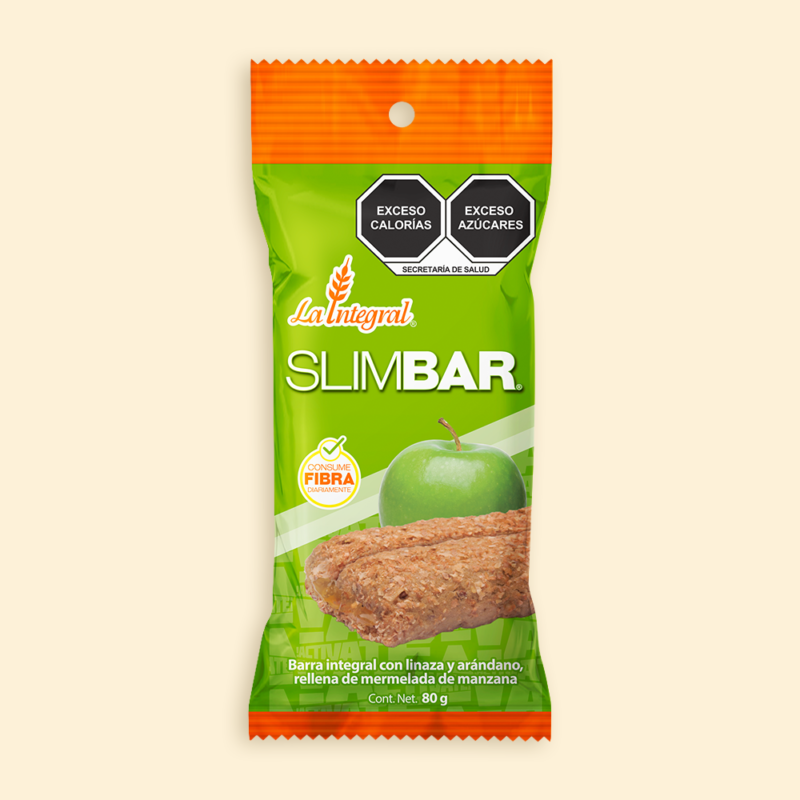 La Integral Presentacion SLIM BAR MANZANA 80g