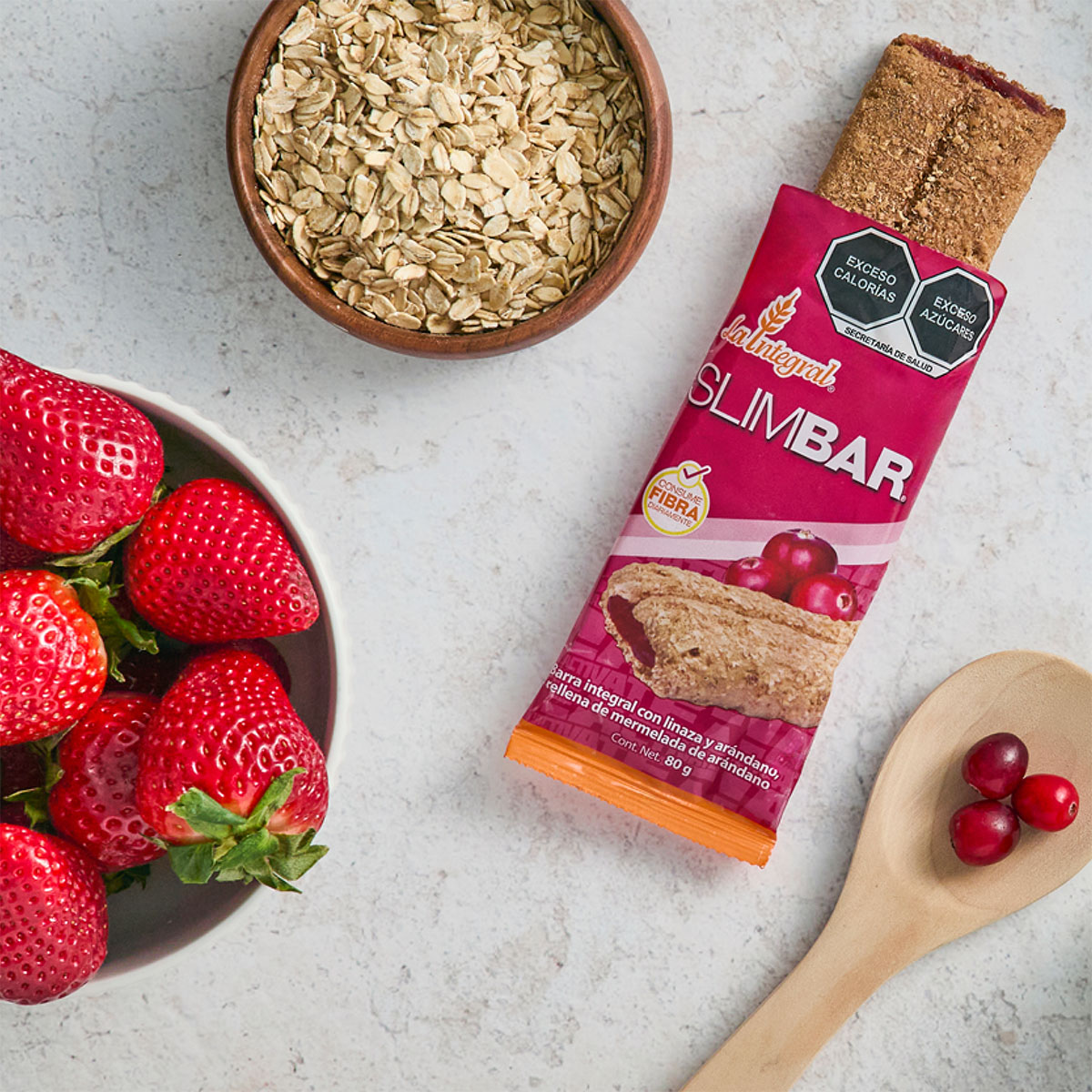 La Integral Slimbar Arandano Snack